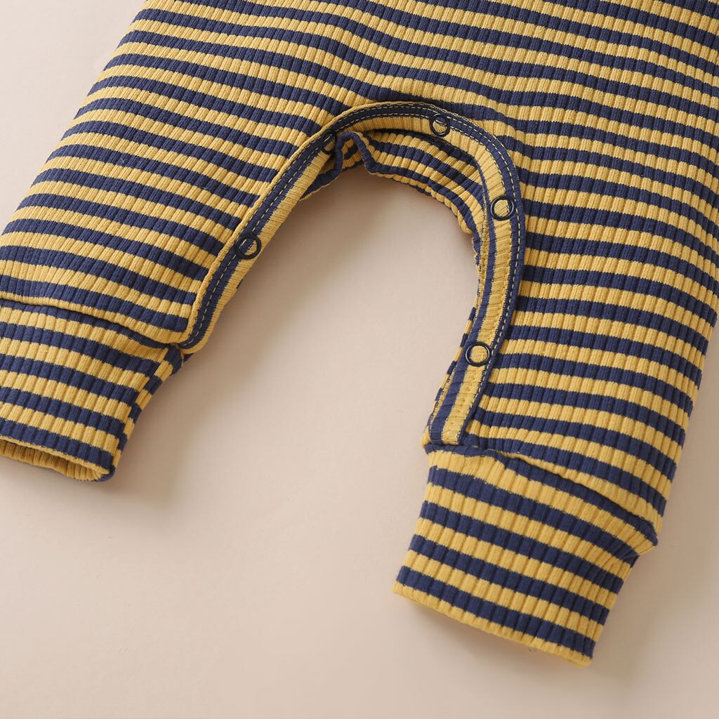 Automne à manches longues barboteuse bébé garçon fille barboteuse vêtements coton côtelé tenues unisexe infantile hiver une pièce combinaison pyjamas