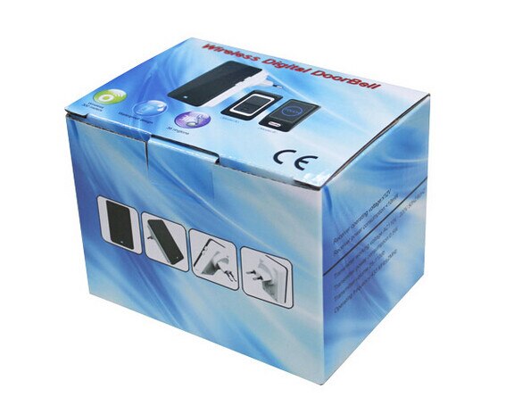 Saful Wireless Door Bell Rainproof Push Button Doorbell with 2 Outdoor Transmitter + 1 Indoor Wireless Doorbell Receiver