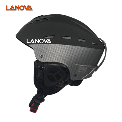 LANOVA ski helm EN-1077 standaard volwassen mannen en vrouwen maat 55-61 CM: black / 59 to 61.5cm