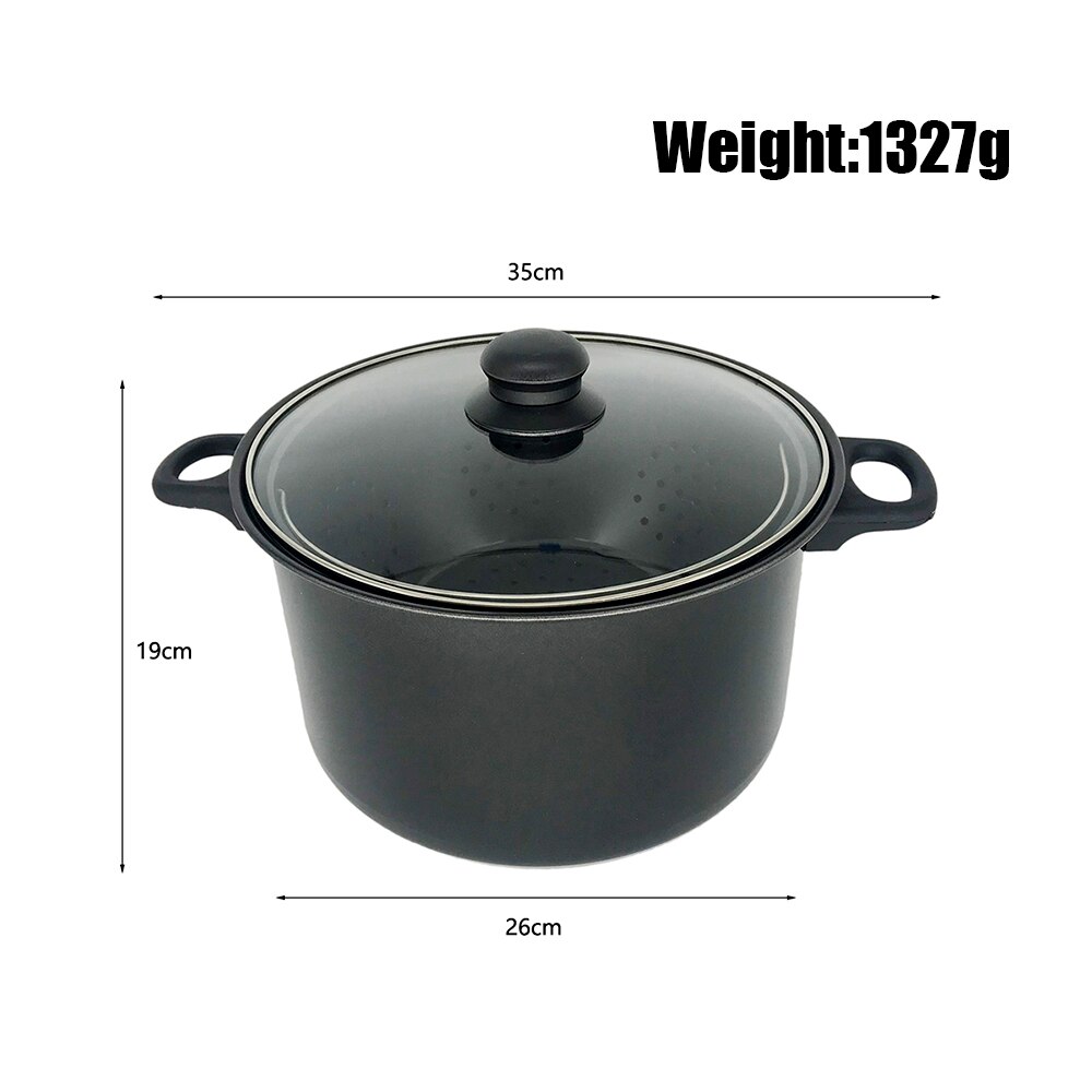 Kookpot Met Ingebouwde Zeef Water Filter Non-stick Pot Afvoer Mand Multifunctionele Rvs Koken Pot: L 35x26x19cm