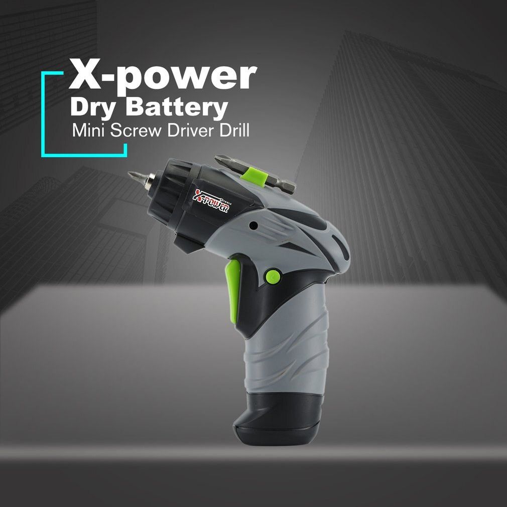 X-power tørt batteri elektrisk trådløs skruetrækker sæt mini skruetrækker bore hardware værktøj husholdningsværktøj