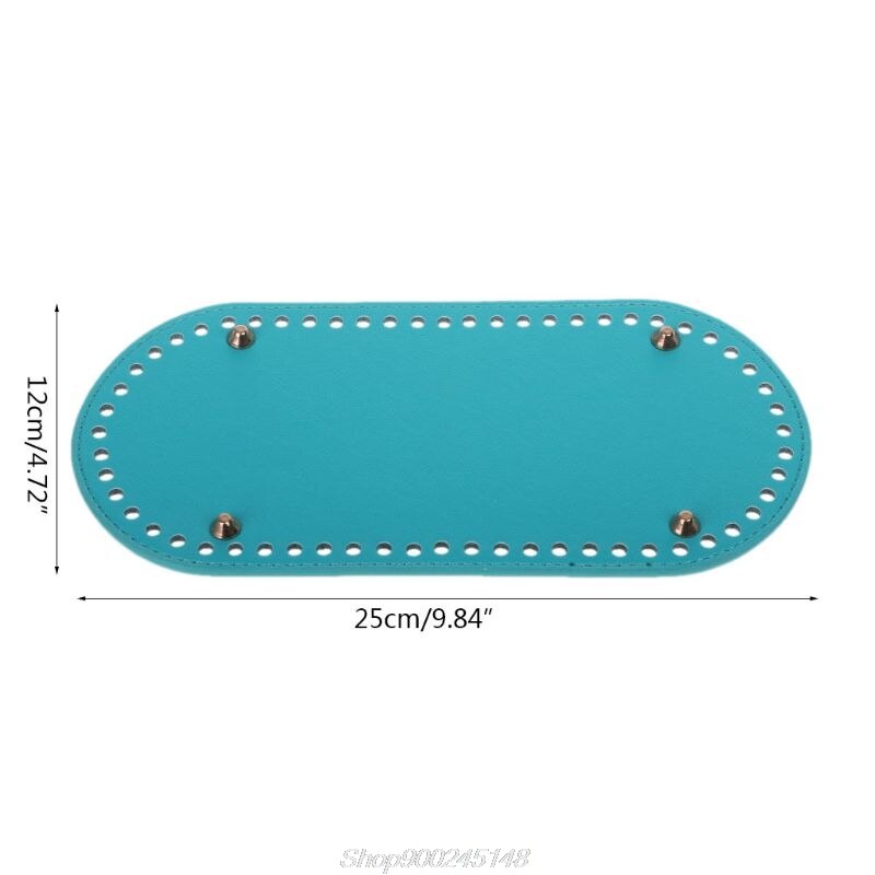 1 pc ovale lange bodem voor breitas pu leer 60 gaten damestassen handgemaakte diy knutselvervangingstas  jy18 20