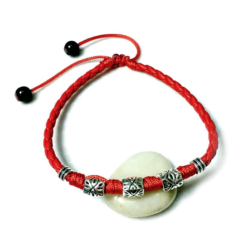 High section-Hand-woven Leather Rope Bracelet Anklet For Men Women's Couple Feet Jewelry Retro Personality Ankle Ornaments