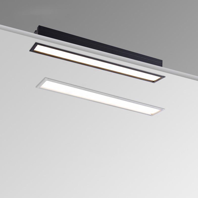 Dimbare LED Downlight Spot Light 10w 20W 30W lijn lichtbalk creatieve lineaire lange strip woonkamer gang licht Verzonken