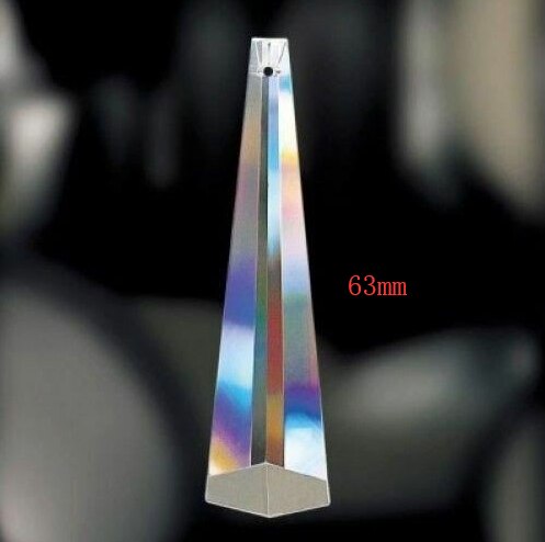 20pc Clear Opknoping Crystal Prism Kroonluchter Lamp Feng Shui Druppels Hangers 63mm