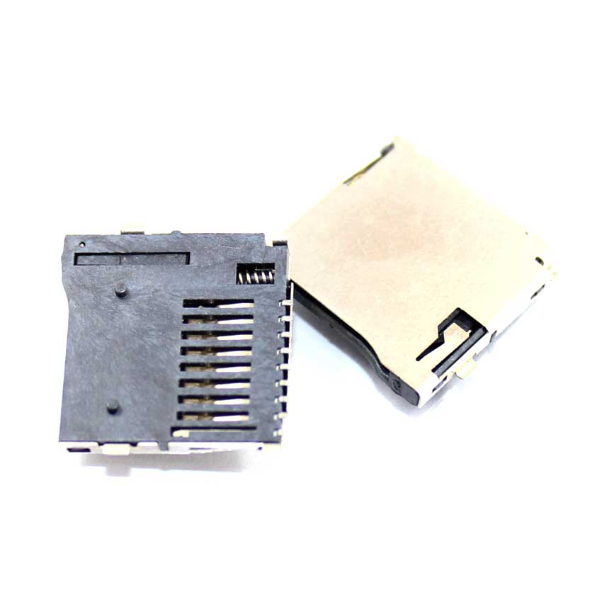 YuXi 2pcs Push-Push Type TransFlash TF Micro SD Card Socket Adapter Automatic PCB Connector