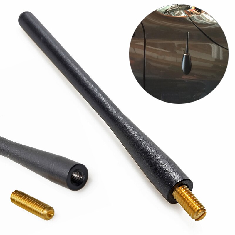 Mayitr 4.7 cal krótki maszt antenowy rodzaj śrubin samochodu rano/antena radiowa FM anteny samochodowe dla unik Baran 1500 2010-2016 2011 2012 2013 2014