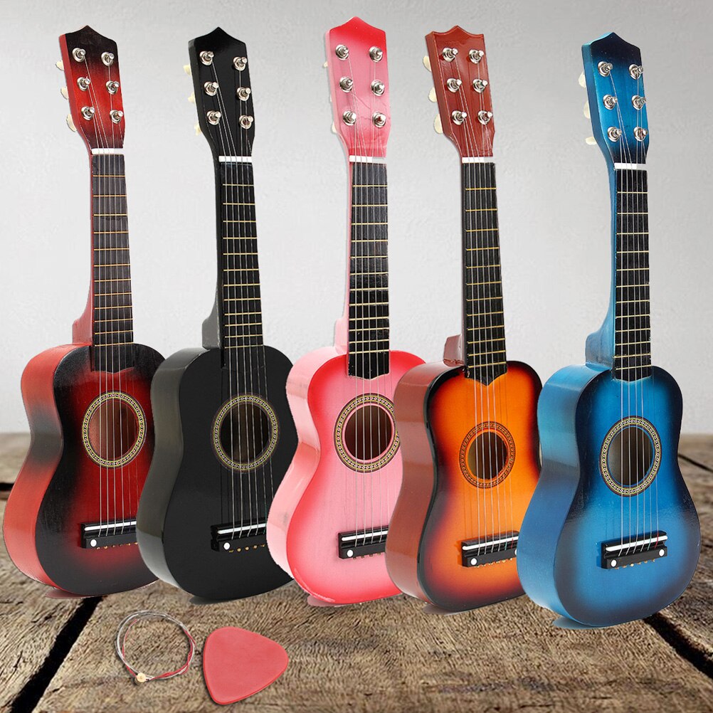 21- tum trä ukulele jul ukulele barn fyrsträngad liten gitarr färg ukulele gitarr resegitarr ukulele kit