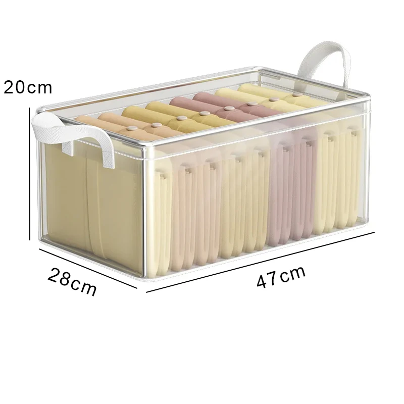 PVC Transparenter Aufbewahrungskorb für Kleidung Unterwäsche Aufbewahrungsbox Edelstahlrahmen Kleiderschrank Organizer Wasserdichte Stoffbox: Licht Grau