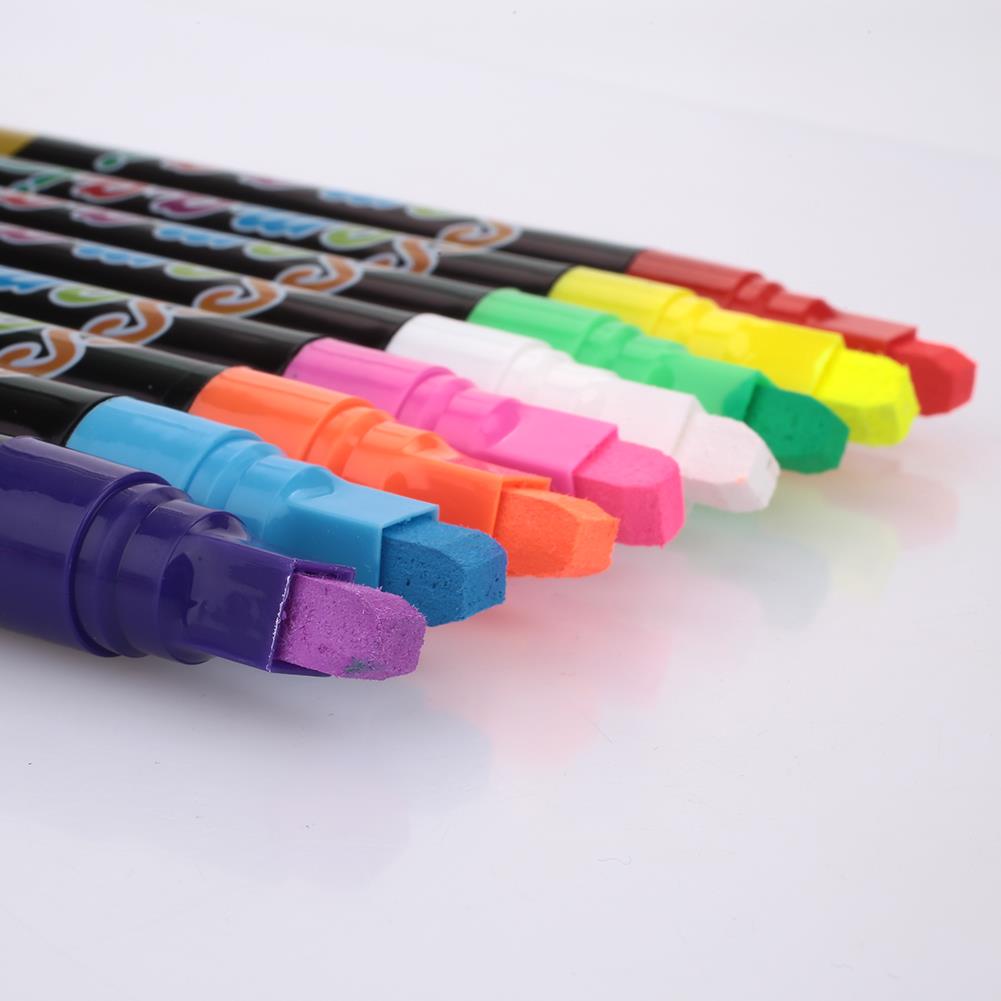 Dustless 8pcs Liquid Marker Pen Liquid Chalk Marker Liquid Chalk Pen Smooth LED Writing Board Highlighter Student Novelty