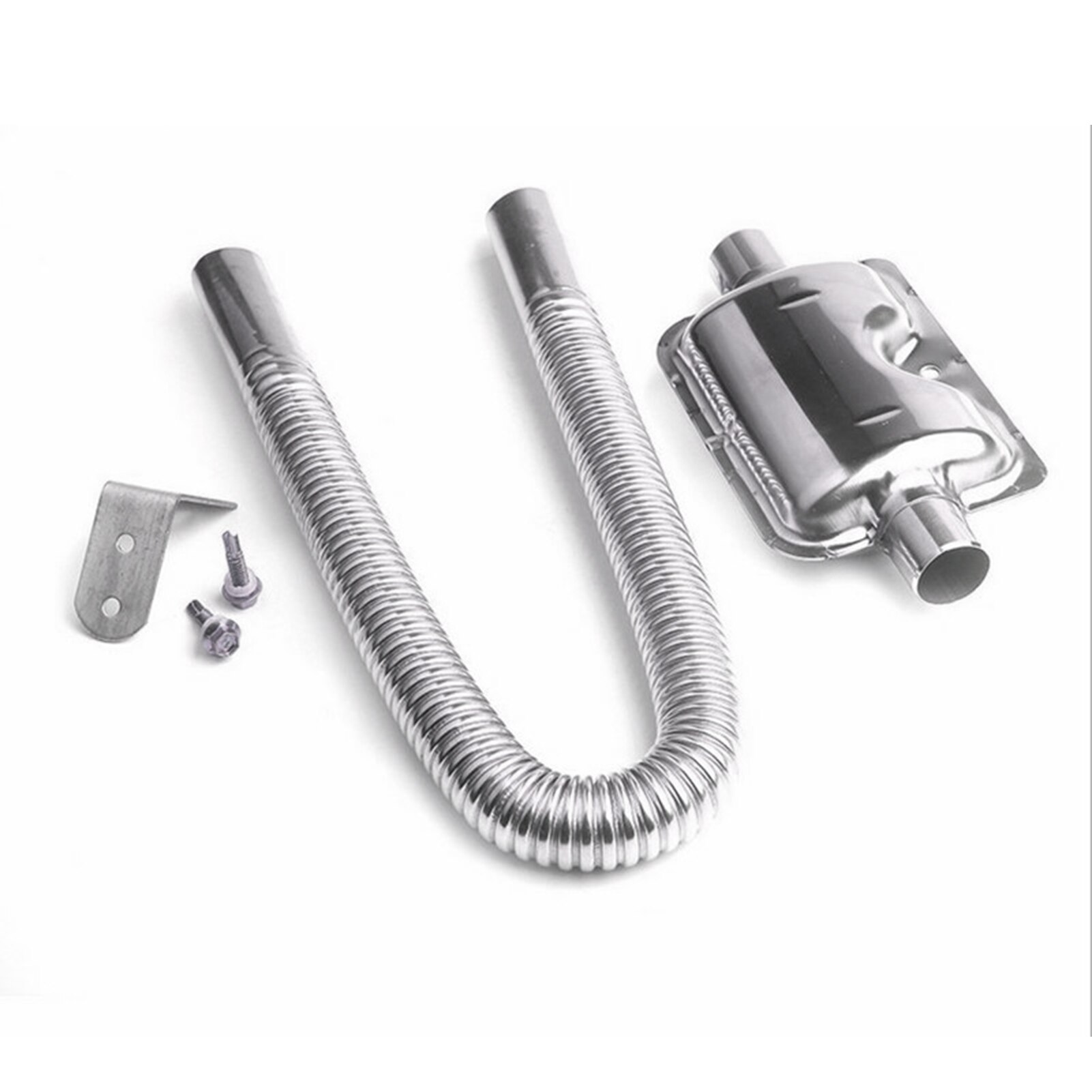 60/150/200CM Car Parking Heater Exhaust Muffler Air Diesel Heater Muffler Parking Heater Stainless Steel Pipe For Car Accessory