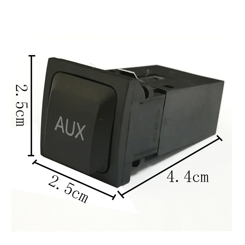 Bil usb switch kabel aux switch knap kabel til vw passat  b6 b7 golf 6 polo bora cc rcd 510 rns 315 usb aux adapter lydkabel
