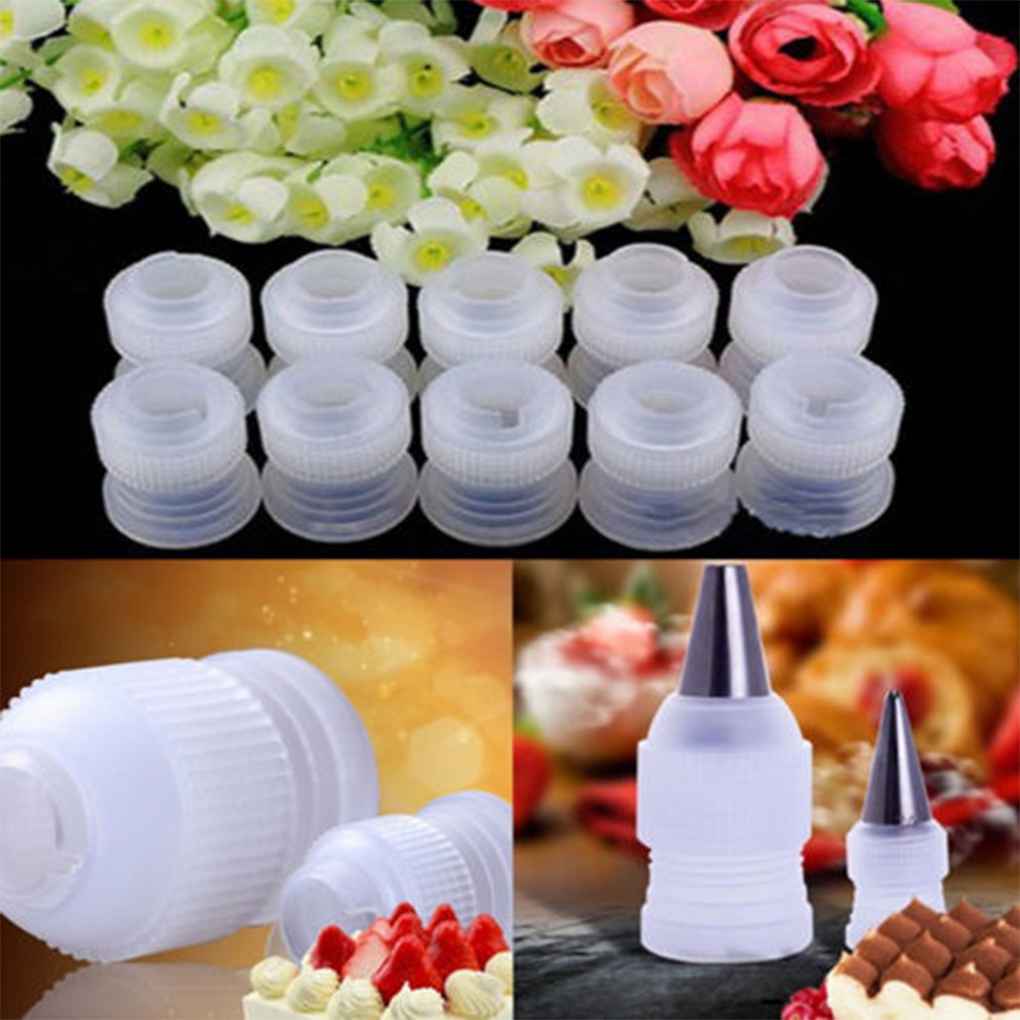 10Pcs Icing Piping Nozzles Tips Cake Decorating Converter Coupler Pastry Tool Thuis Taart Bloem Pastry Decorating Accessoires
