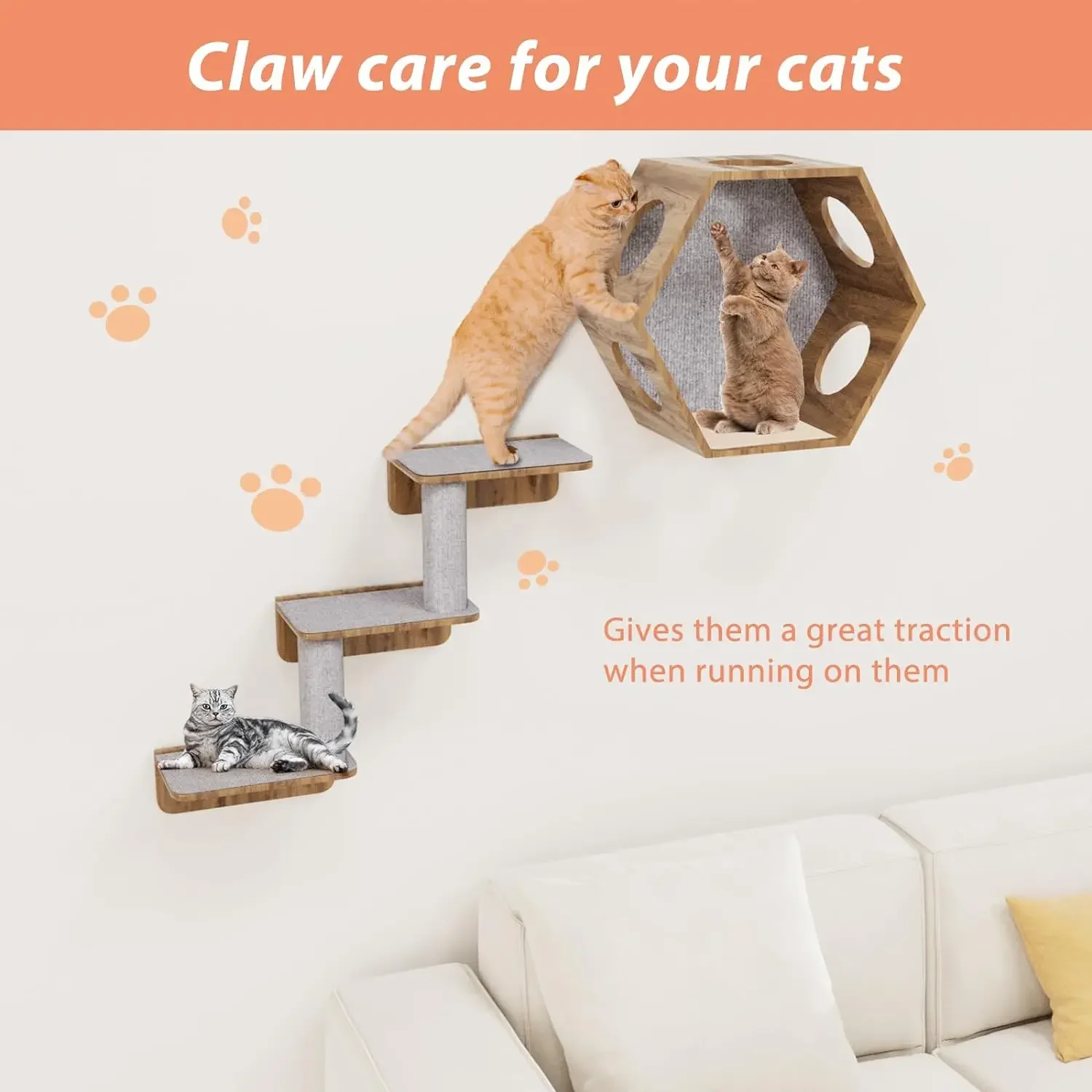 Anti Kat Kras Bank Kat Kruipen Mat Slijpen Klimrek Bank Bescherming zelfklevend Tapijt Katten Krasplank katten Speelgoed