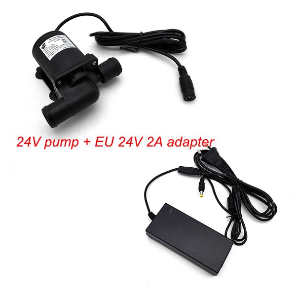 JT-800C 12V 24V Mini DC Water Pump 800~1000L/H Submersible long life use Fountain, Aquarium Fish Tank: 24V pump and EU24V2A