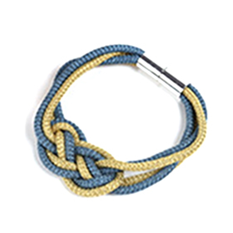 Magnetic Curtain Tieback Buckle Strap Cotton Rope with Holdbacks Magnet for Home Office Curtain Clip Rod Accessories: Hole blue and bronze