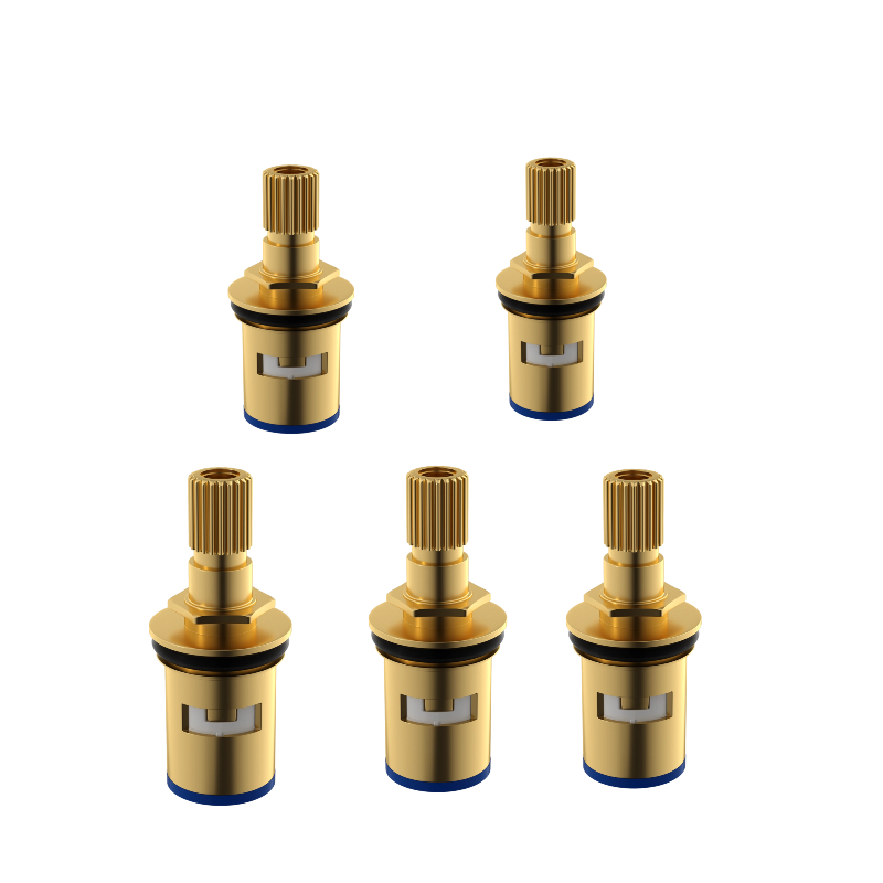 Brass ceramic faucet valve core, inner core of kitchen and bathroom single and cold universal quick-boiling faucet: Red