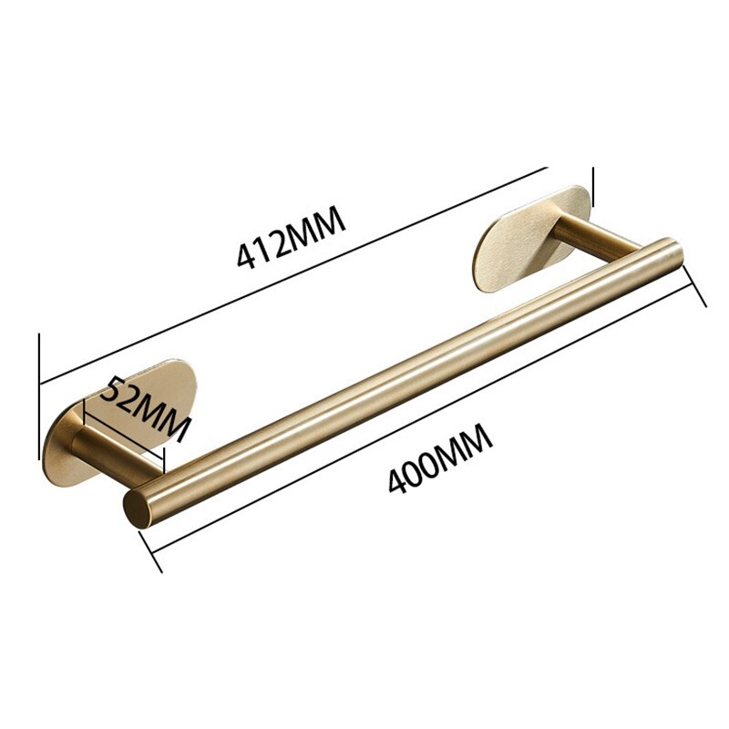 Bathroom Four-Piece Set Robe Hook Towel Rail Bar Rack Bar Shelf Tissue Paper Holder Toothbrush Holder