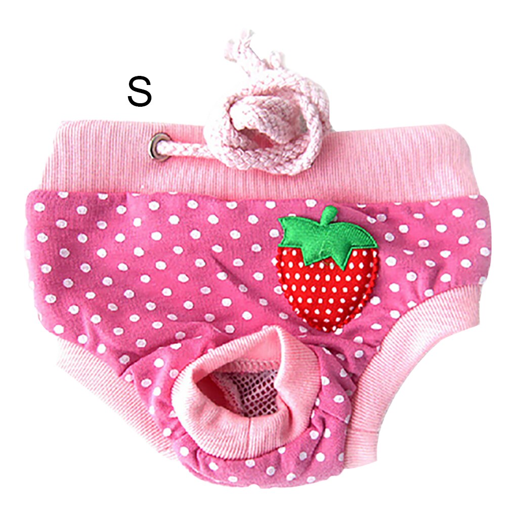 Animal Lavable Couche-Culotte Sous-Vêtements Coton Sanitaire Short D'hygiène Physiologiques Pantalons Pet Slip: NO.3 / S