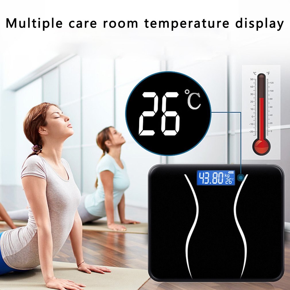 180KG Digital Electronic LCD Bathroom Weighing Scale Accurate Weight Measurement Electronic Smart Human Scale