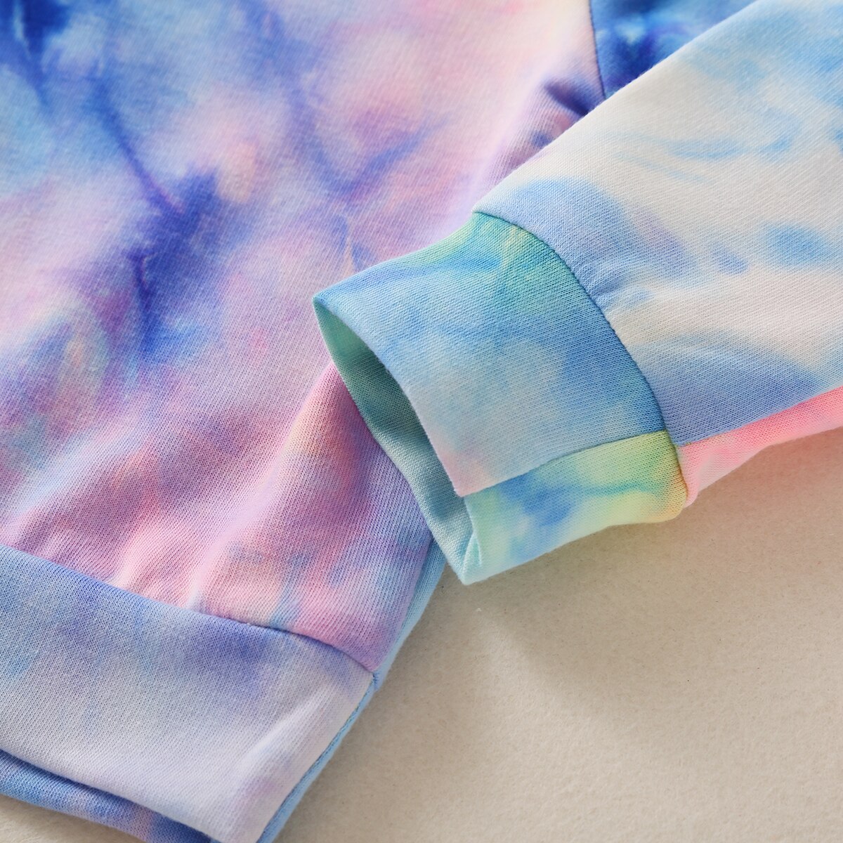 Autumn Kids Tie dye Tracksuit 2pcs 0-18M Infant Baby Boy Girl Clothing Long Sleeve Colorful Sweatshirt Top+Long Pants 2pcs