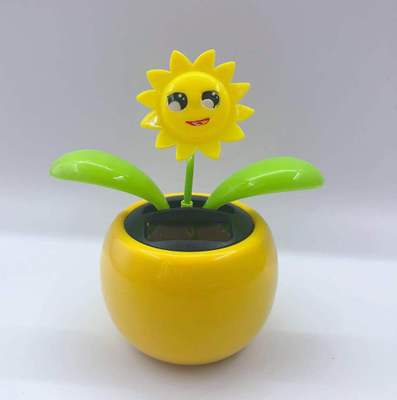 Magia Solar Powered Dancing Fiori Oscillante Bobble Regalo Del Giocattolo Auto Della Decorazione Della Novità Felice Danza Solare Giocattoli Regalo Per I Bambini: O