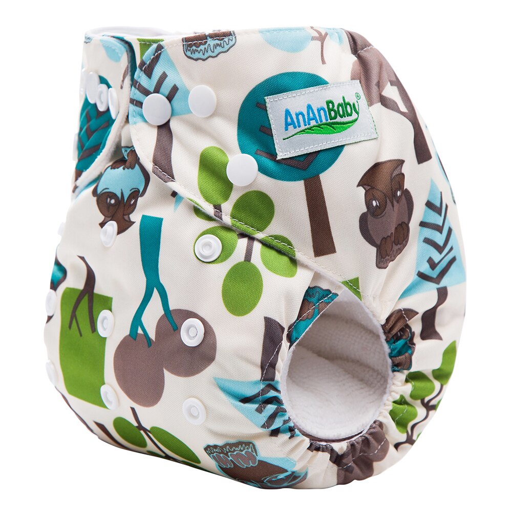 Prefold Återanvändbara Bomullsblöjor Ananbaby - Andningsbar, 3-15kg: W14