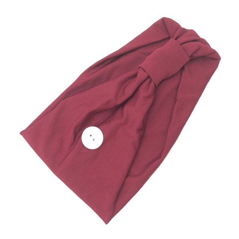 Diadema deportiva, diadema de botones, soporte facial para llevar puesto una máscara para aliviar el dolor de oído con diadema, diadema elástica para gimnasio: 05