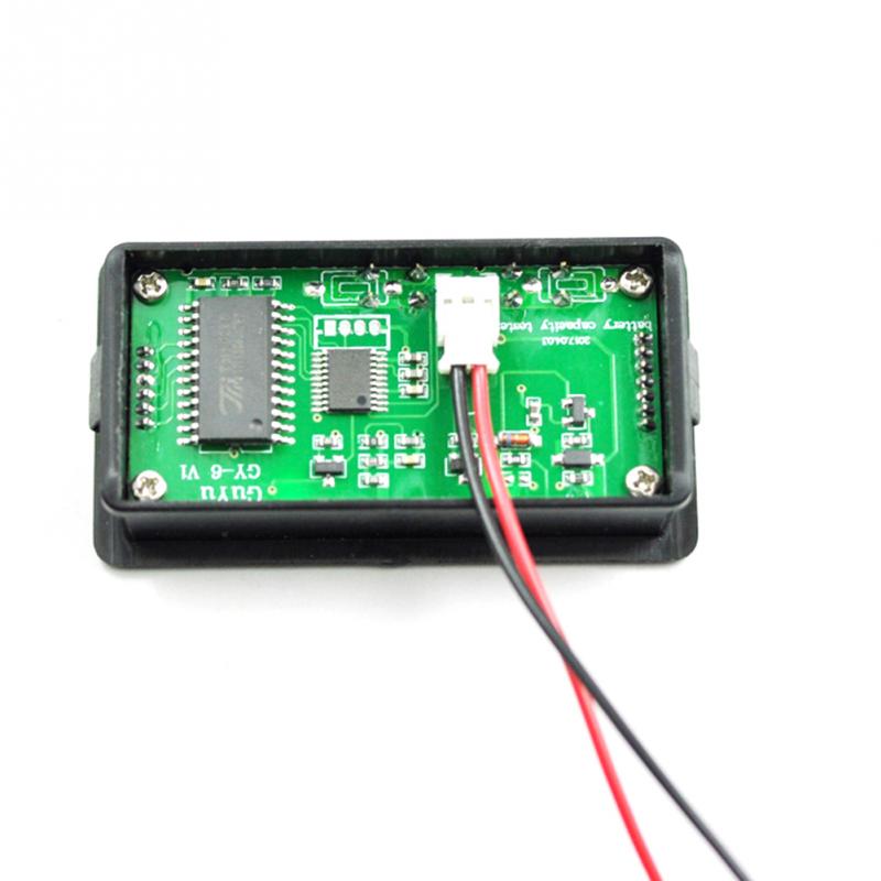Gauge Buttons Voltage Meter Lithium Car Lead Acid Battery Backlit Universal Battery Capacity LCD Display Monitor Backlit Display