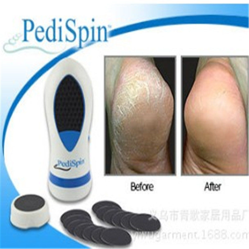 Pedi Spin TV Skin Peeling Device Electric Grinding Foot Care Pro Pedicure Kit Foot File Hard Skin Callus Remover