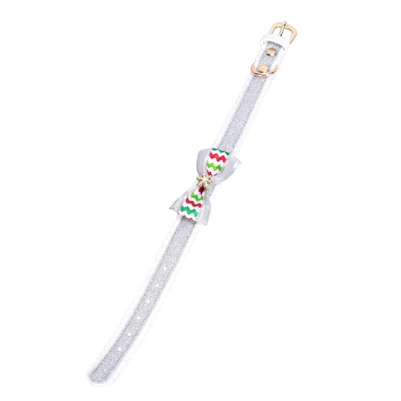 1 st julhalsband för sällskapsdjur rosett halsband snöflinga halskedja för husdjur katt kattunge hund