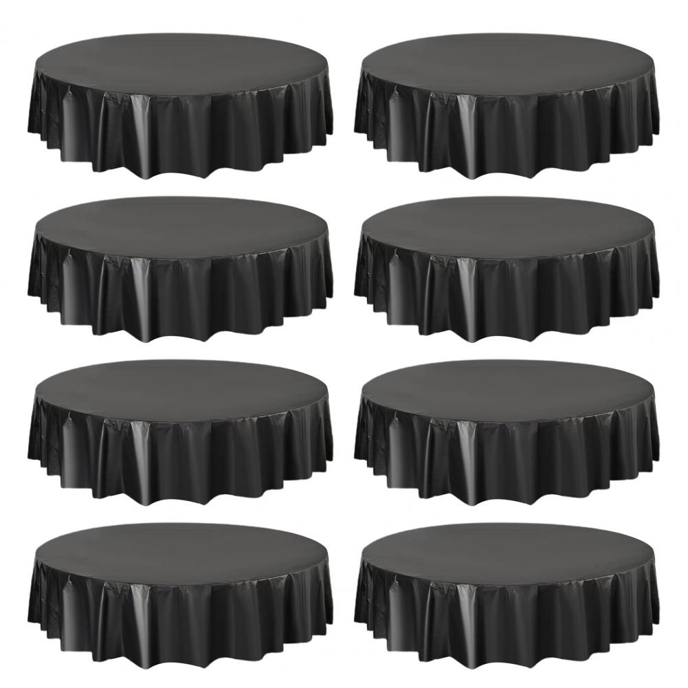 Binnen Buiten Tafel Decor Cover Waterdicht Rond Tafelkleed Set voor Banketten Feesten Vlekbestendig Antislip Tafel voor Picknicks: Rood