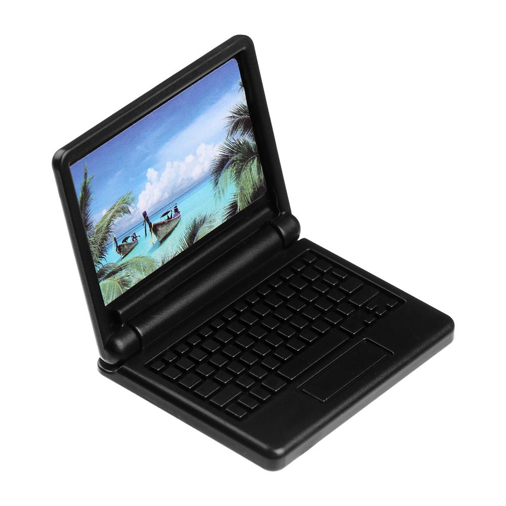 Mini poupée pliable pour ordinateur portable, 1 pièce, jouet de bureau, Imitation ordinateur, accessoires de: B