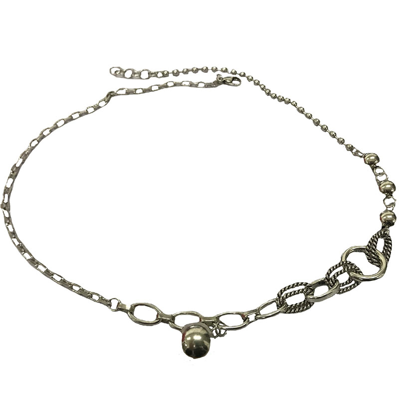 Foxanry sello suéter collar nueva punk hip hop empalme cadena dulce parejas partido joyería para las mujeres