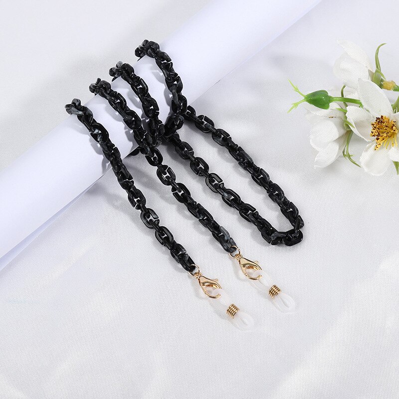 Neue Mehrfarbige Dünne Harz Acryl Sonnenbrille Kette Für Frauen Männer Brillen Ketten Lesen Eyewears Schnur Halter Neck Strap Lanyard