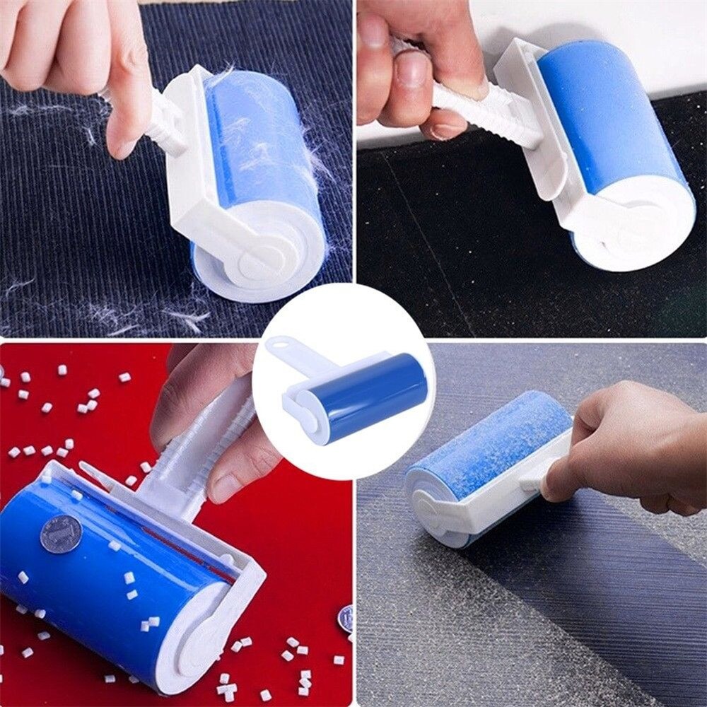 Washable Roller Cleaner Lint Remover Sticky Picker Pet Hair Clothes Fluff Remover Reusable Brush Household Cleaner Wiper Tools