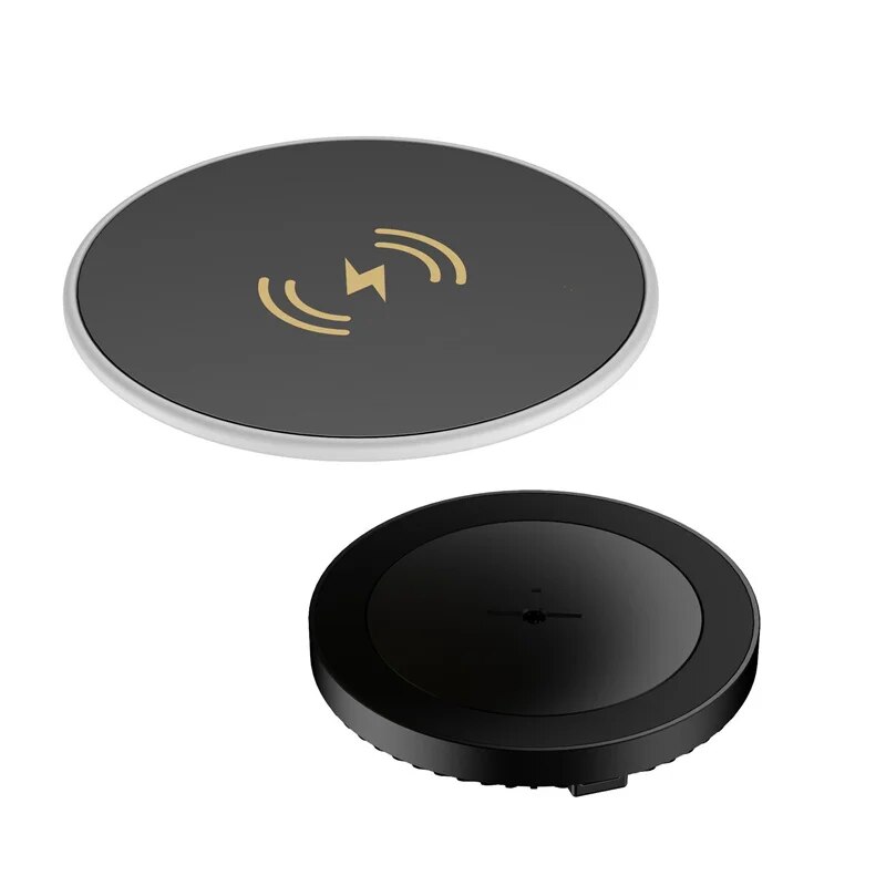 Wireless Charger Pad Stand 40MM Long Distance Invisible Hidden Under Desk Phone Induction Fast Wireless Charging Station Dock: Default Title