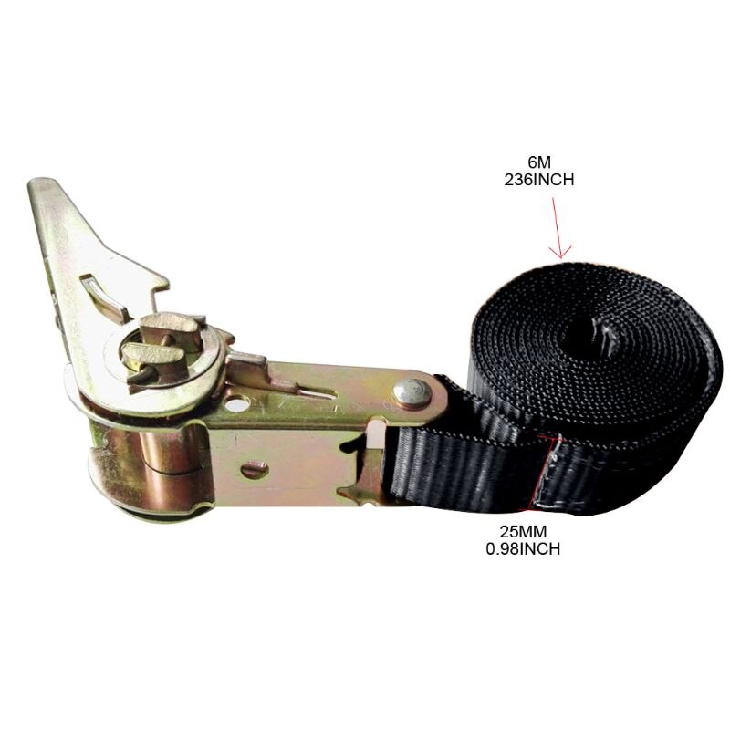 Ratchet Tie-down Endless Loop Lashing Straps 25mm x 6m Heavy Duty Ratchet Parts