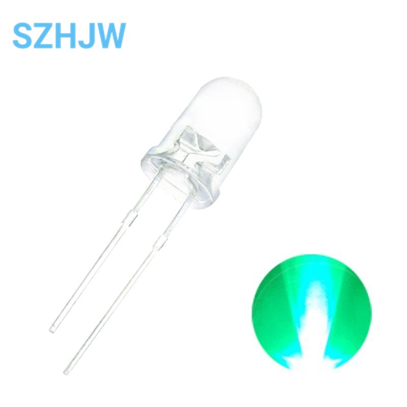 5mm LED Diode Light, 100 Pcs 3-6V DC Pre Wired Mini LED Lights, Yellow