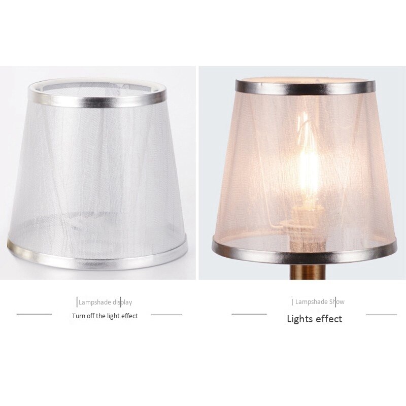 Bedside Mini Transparent Lampshade Chandelier Fabric Lamp Wall Lamp Desk Lamp Replacement Shell Cover