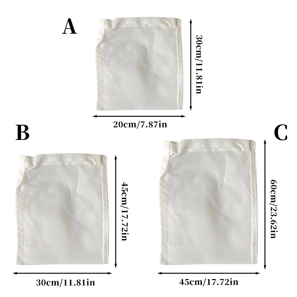 Food Strainer Coffee Filter Reusable Almond Milk Bag All Purpose Mesh Nylon Cheesecloth Cold Brew Coffee Filtering