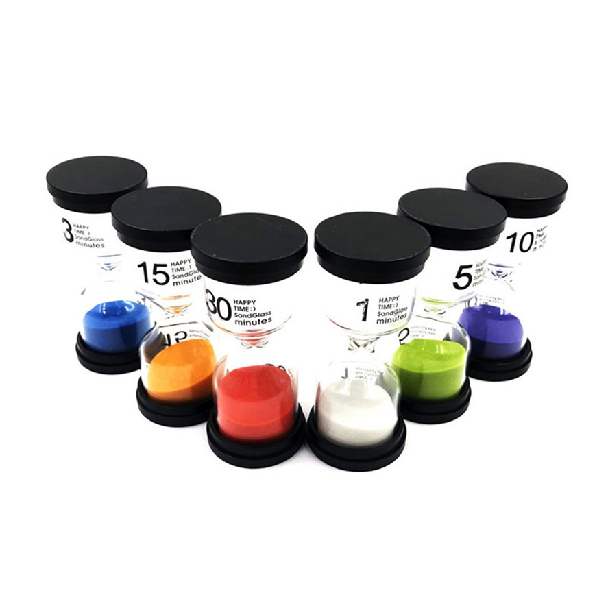 Sand Timer 6 Colors Hourglass Timer 1min/3mins/5mins/10mins/15mins /30mins Sandglass Timer 6PCS Hourglass Best Dec27#30