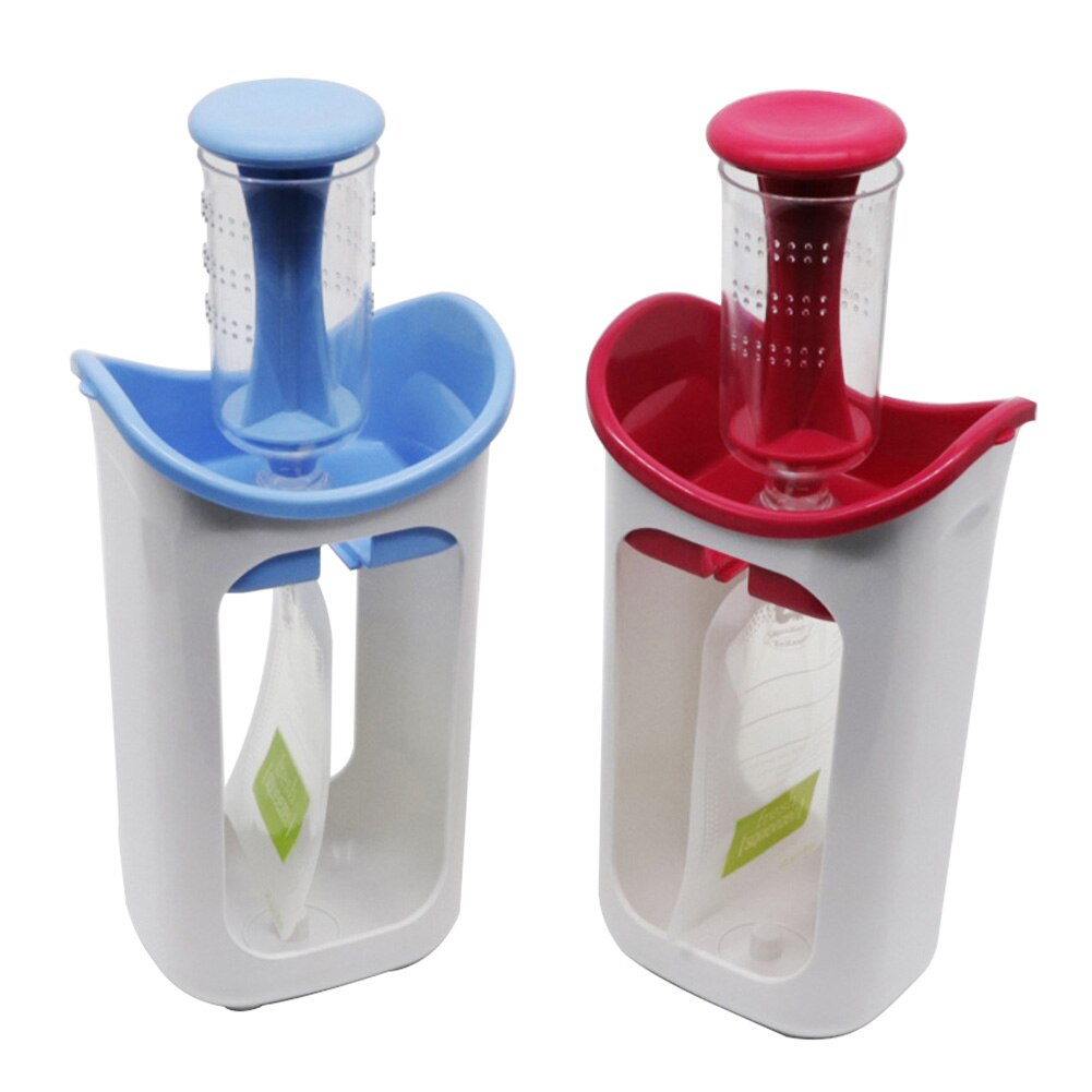 Molino infantil con bolsa reutilizable, máquina de alimentación, congelador, almacenamiento Manual, zumo de frutas, estación de exprimir casera, fabricante de alimentos para bebés