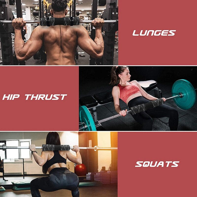 Barbell Pad Voor Squats, lunges En Hip Stoten-Squat Pad Gewichtheffen Bar Kussen Voor Nek En Schouder