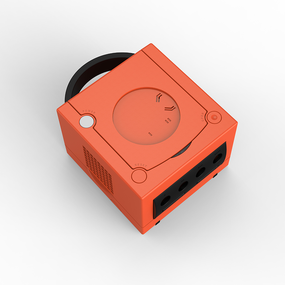 BitFunx, última carcasa de repuesto roja cálida para Gamecube, carcasa para NGC DOL-001/DOL-101, caja de juegos, consola Nintendo