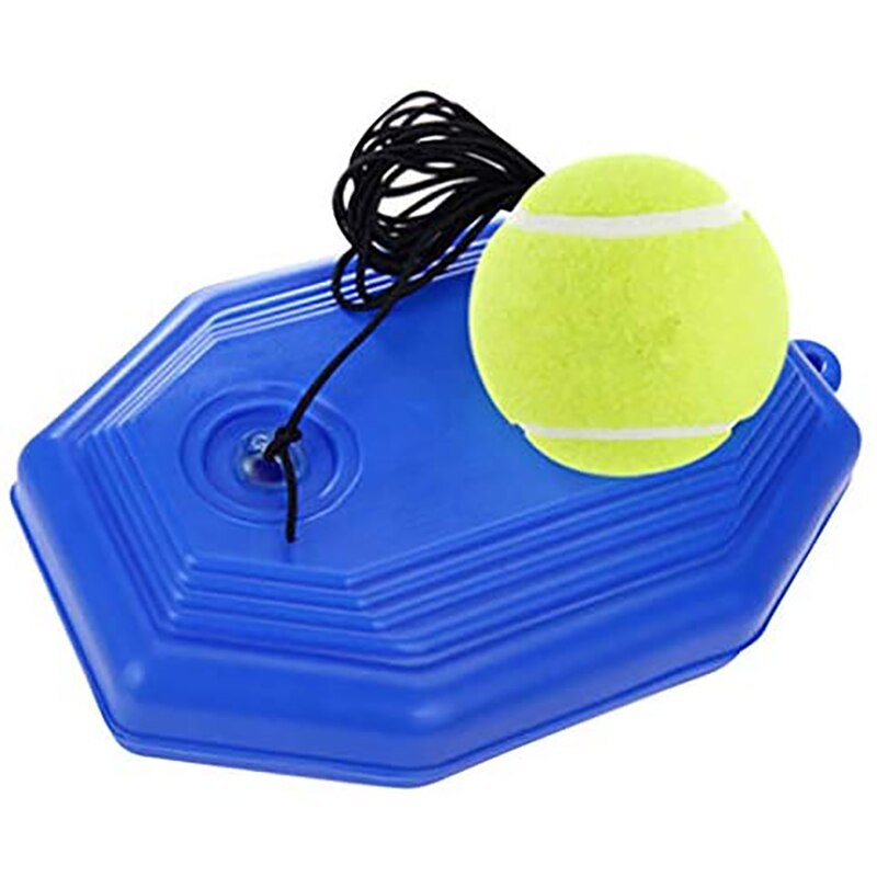 Dispositivo de auto-estudio de pelota de deporte de tenis, rodapié duradero portátil, pelota de ejercicio, herramienta de entrenamiento de tenis resistente