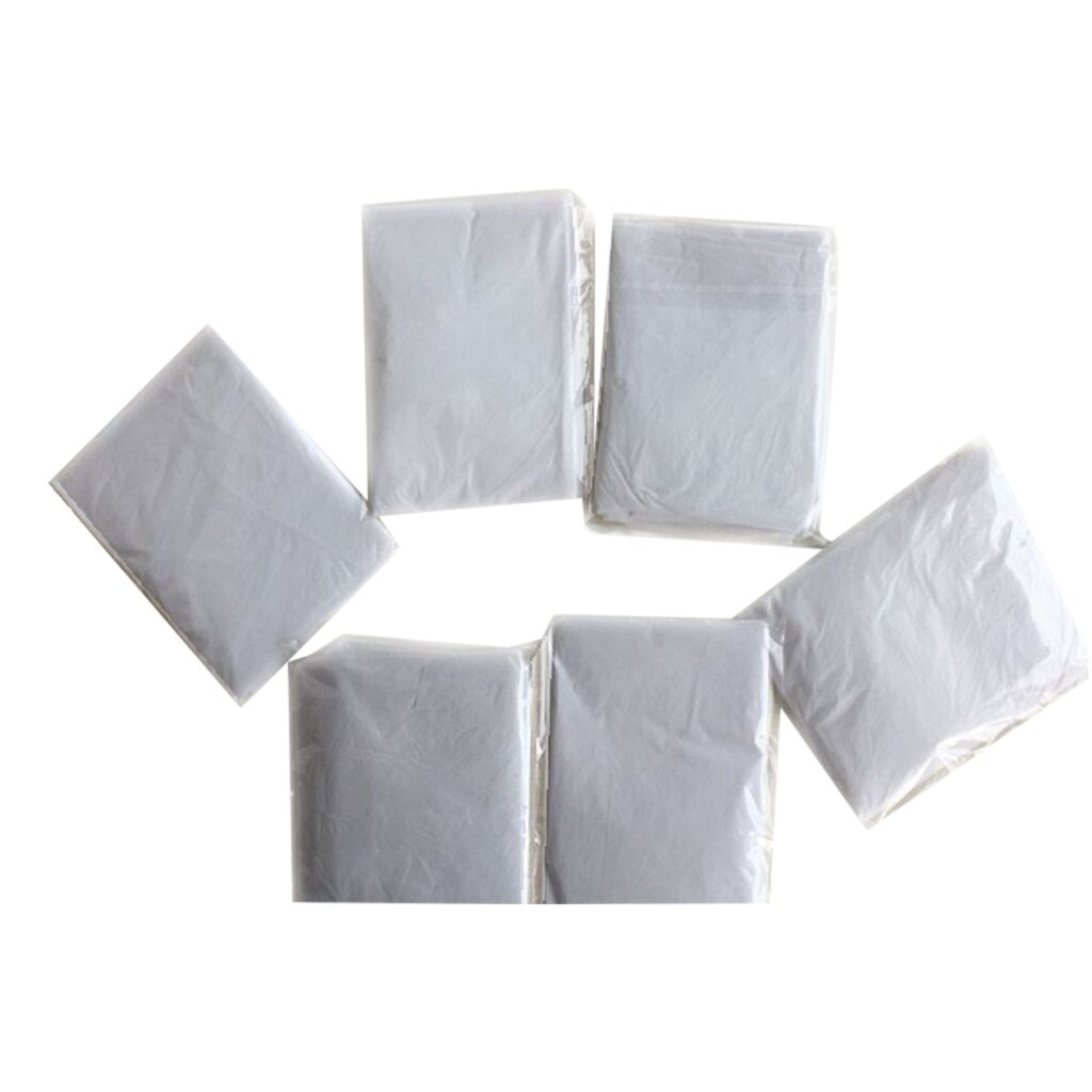 Desposable Kappers Schort Vier Sets Wegwerp Douche Cap Oorbeschermers Handschoenen Sjaal Omtrek Gereedschap Wrap Doek Kapsalon Kapsel