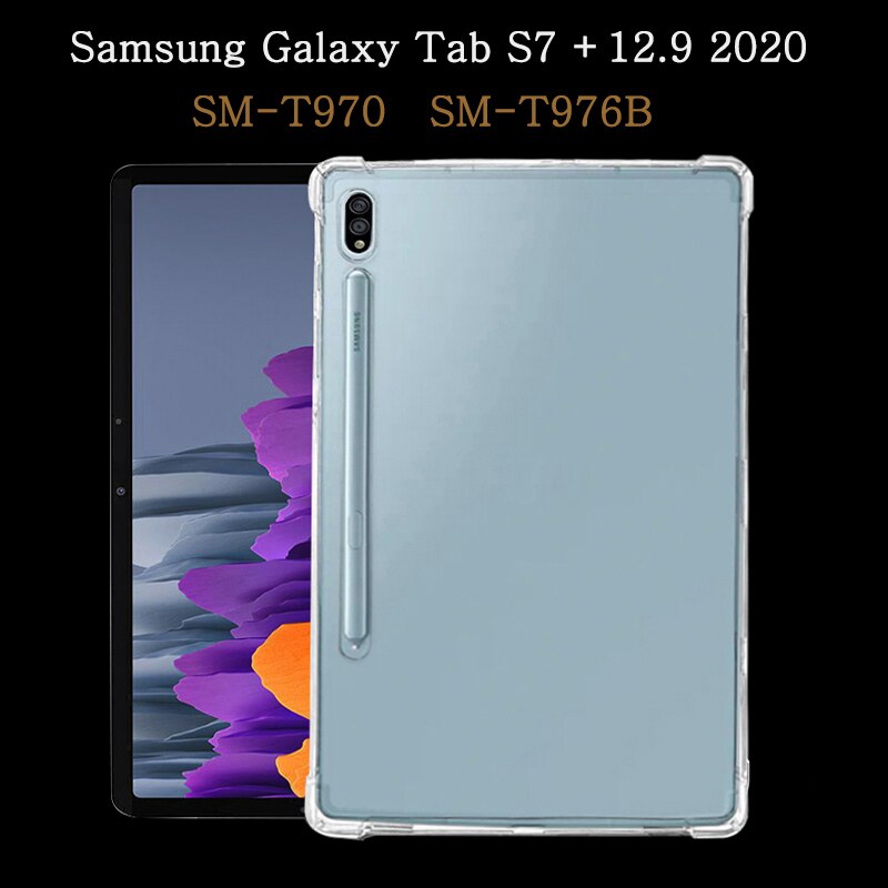 Funda Samsung Galaxy Tab A7 Lite S4 S5e S6 7.0 8.0 10.1.4.5 P200 T280 T290 T500 T510 T590 T720 T830 T860 T870 T970 futerał silikonowy: SM-T970 SM-T976B