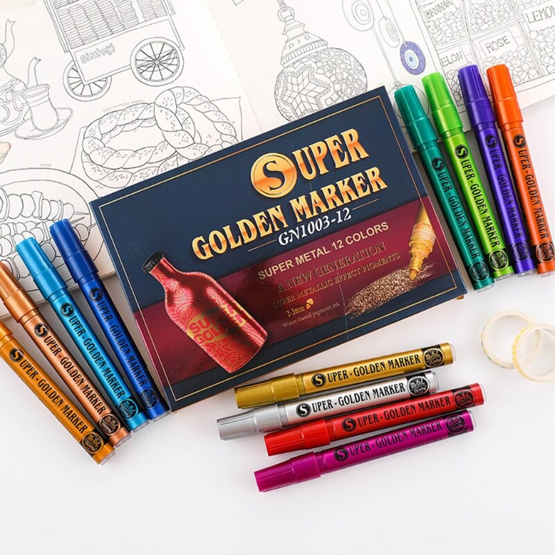 Multifunctionele Verf Marker Pen Acryl Verf Pen Voor Rock Schilderen Diy Art Craft