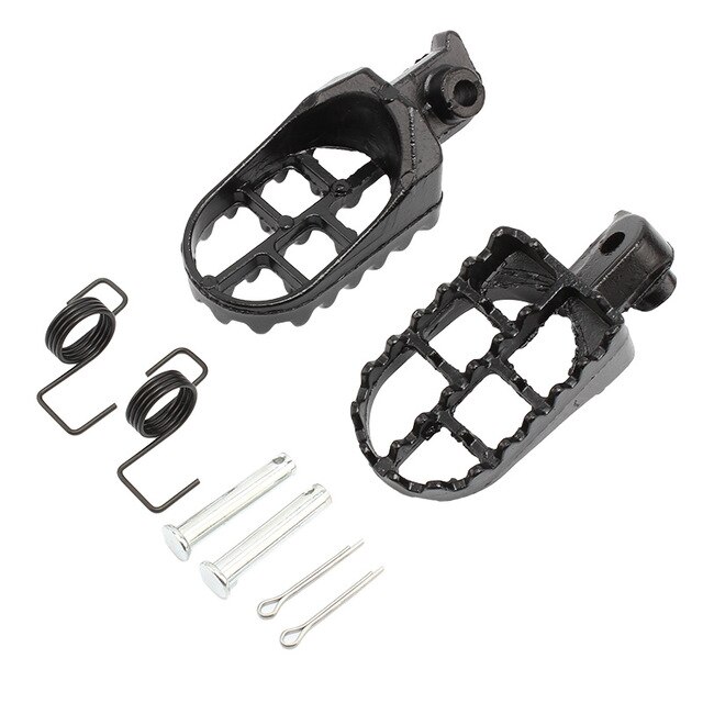 2Pcs Motorcycle Voetsteunen Rust Voetsteunen Voor Suzuki DL650 V-Strom 2004 Dl 650 Motor dirt Bike: Black